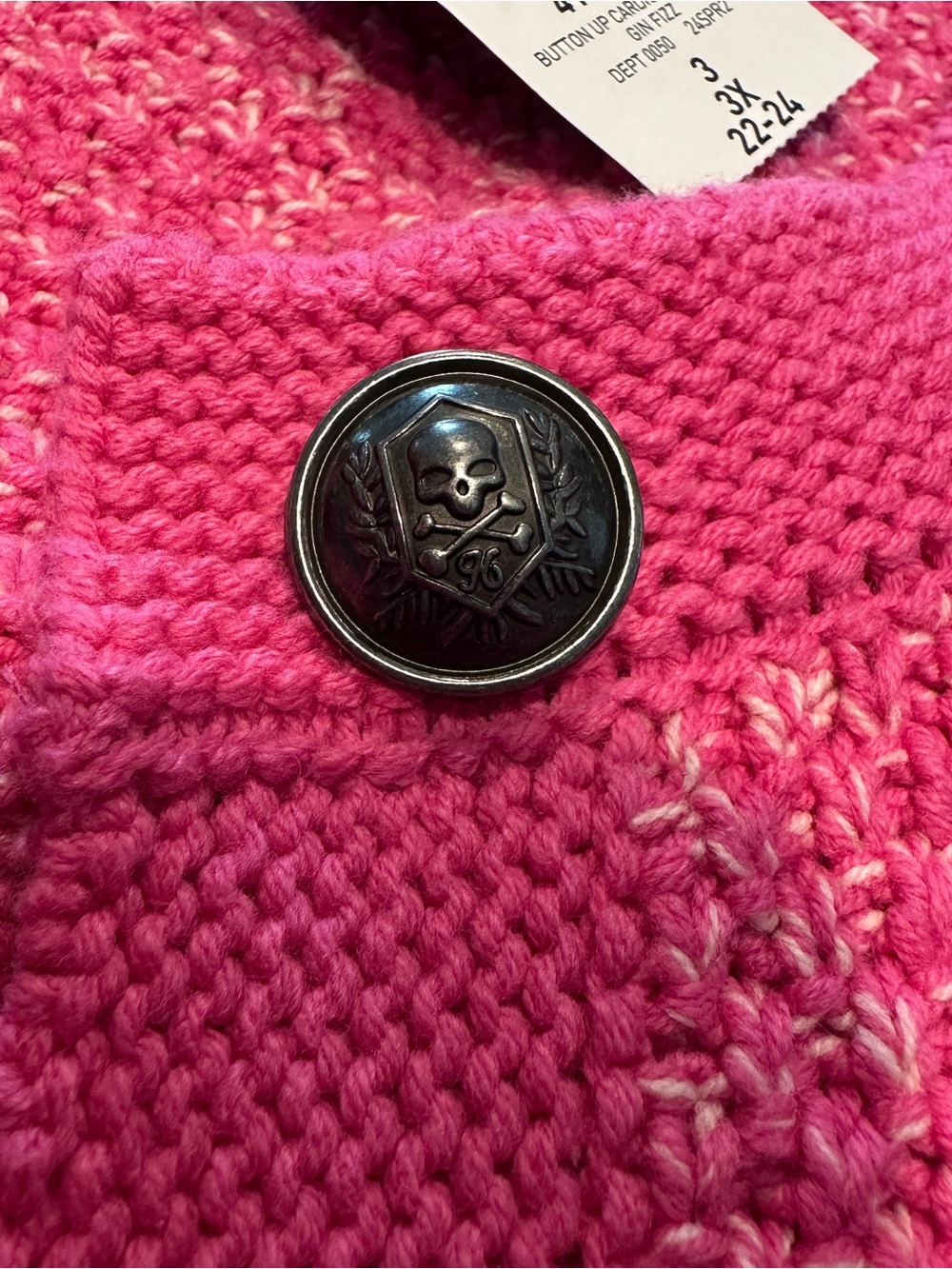 Torrid Size 3 - Hot Pink Textured Button-Front Cardigan - Picture 5 of 12